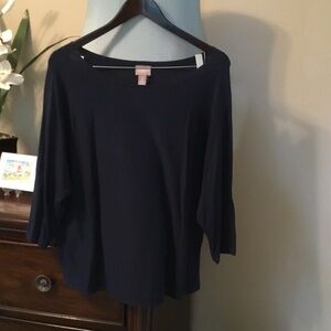 Chico's-Navy Knit Sweater